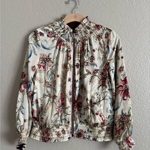 Chico’s Reversible Silk-Like Bomber Jacket